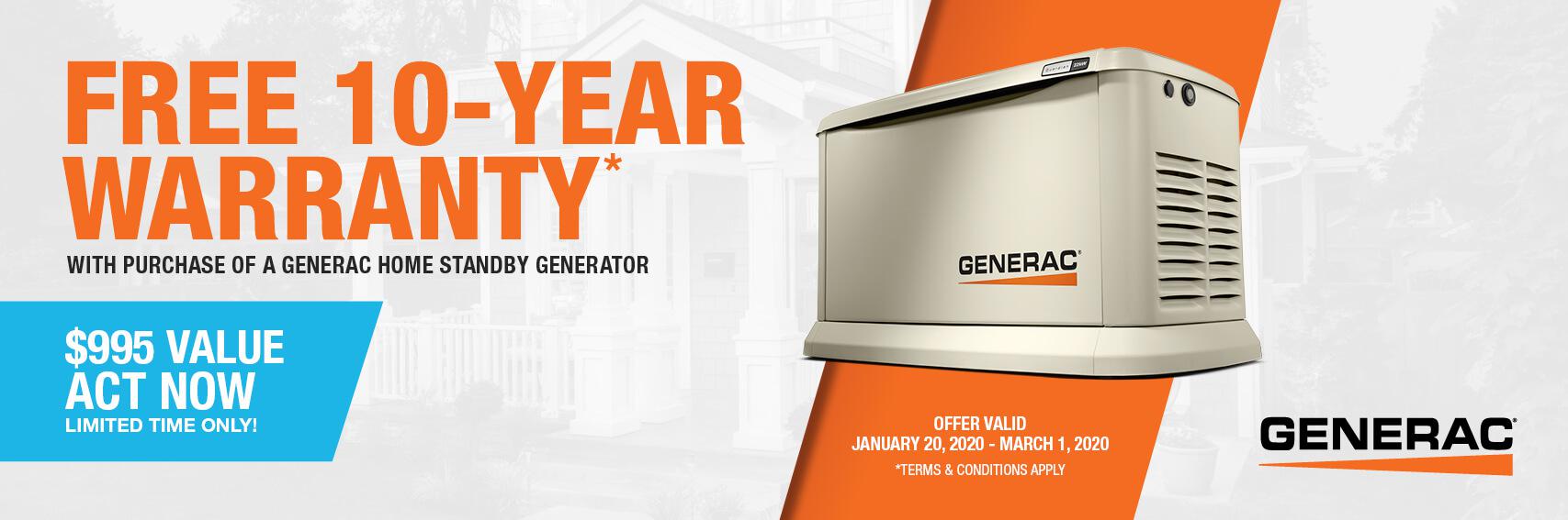 Homestandby Generator Deal | Warranty Offer | Generac Dealer | Schulenburg, TX